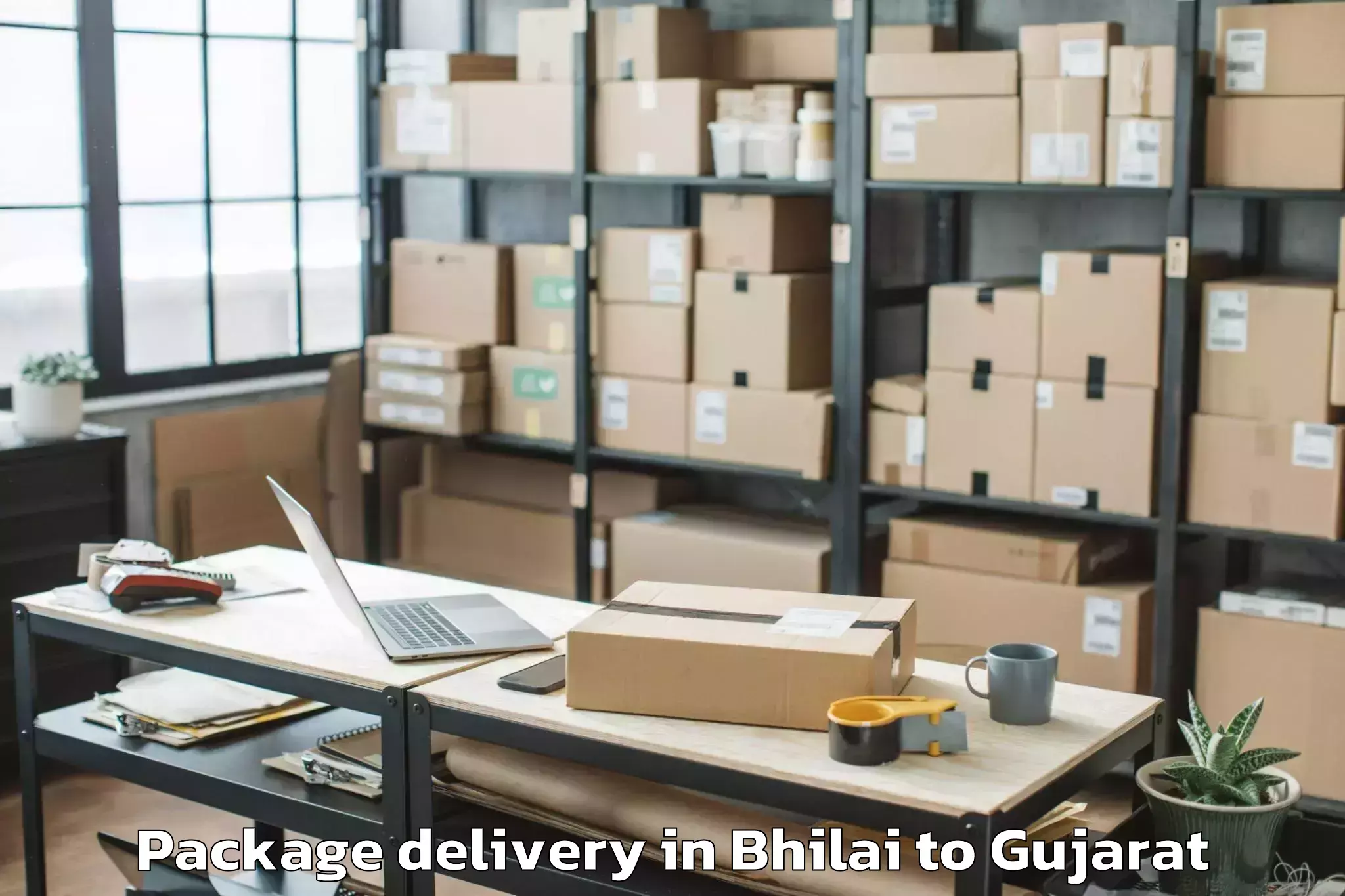 Book Your Bhilai to Okha Package Delivery Today